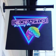 Neon Raptor Brewing Co brewery logo