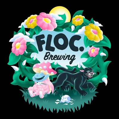 Floc. Brewing brewery logo