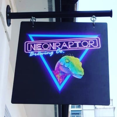 Neon Raptor Brewing Co brewery logo