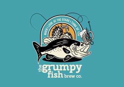 The Grumpy Fish Brew Co brewery logo