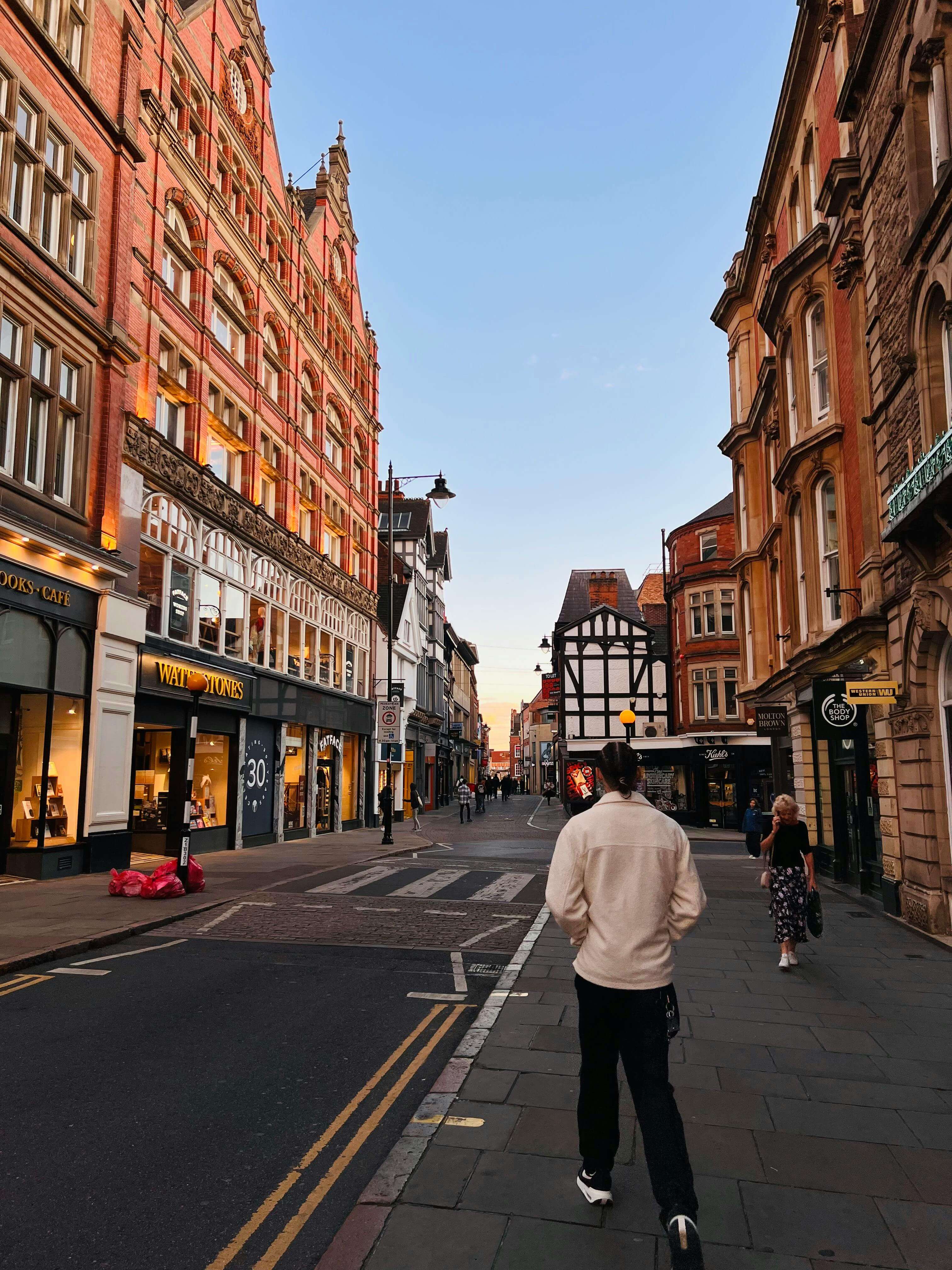 Nottingham city centre street near venues hosting Robin Hood Beer Festival