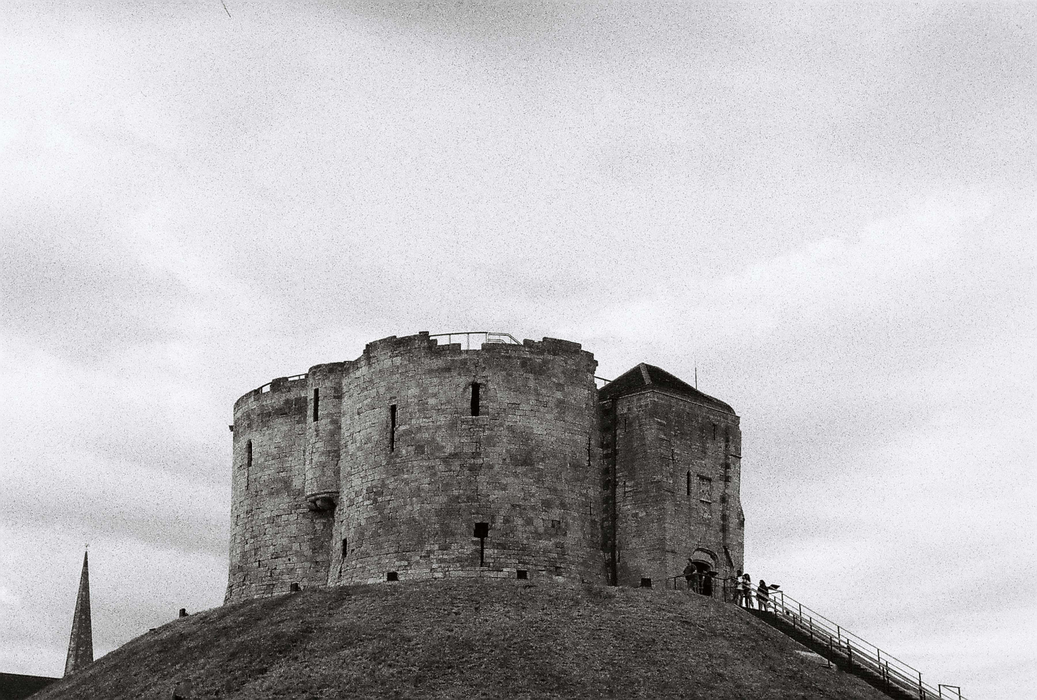Clifford's Tower, York's Norman stone keep atop its historic mound